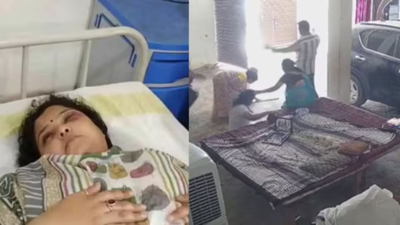 सपा महिला जिलाध्यक्ष को किसने पीटा, CCTV में कैद हुई पूरी कहानी, अब सियासत में मचा घमासान, पढ़ें मामला