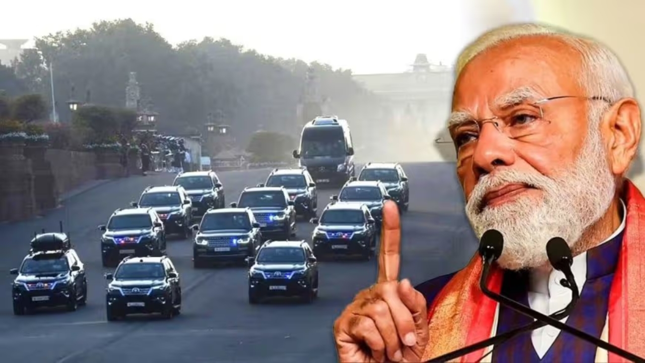 PM Modi Convoy Reduced News